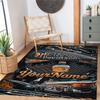 Harley-davidson Motorcycles Customize Your Name Floor Rug Office Rug Design for Outdoor Dormitory Balcony Playrooms Anti-slip Rug Office home decor