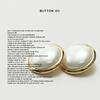 5Pcs Xiaoxiang Celebrity Style Pearl Metal Button Women'S Sweater Jacket Fur Coat Versatile Decorative Button