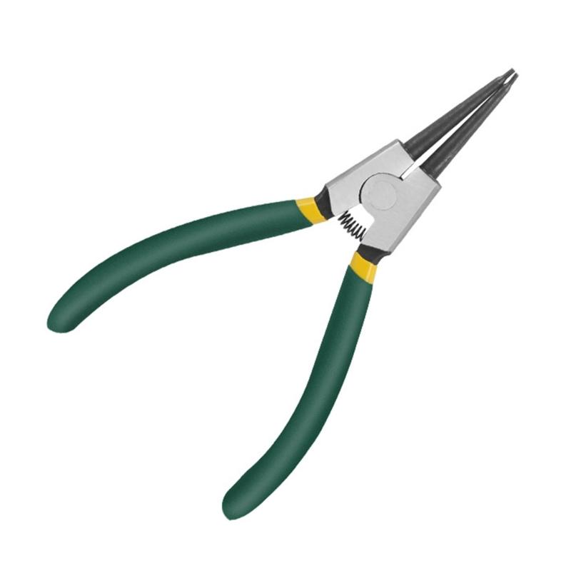 7inch Carbon Steel Circlip Pliers for Equipment Service with Coated Grip and Internal External Operation for Maintenance