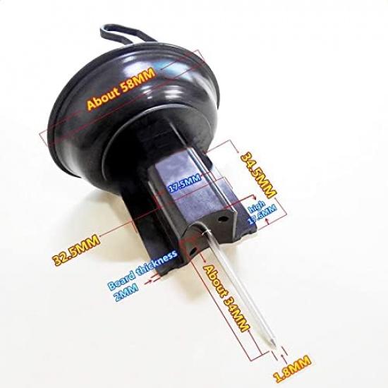 4PCS Vacuum Piston Compatible for HMHonda CBR22/MC22 250CC Motorbike Keihin Carburetor Vacuum Diaphragm Plunger Assembly Configured Jet Needle