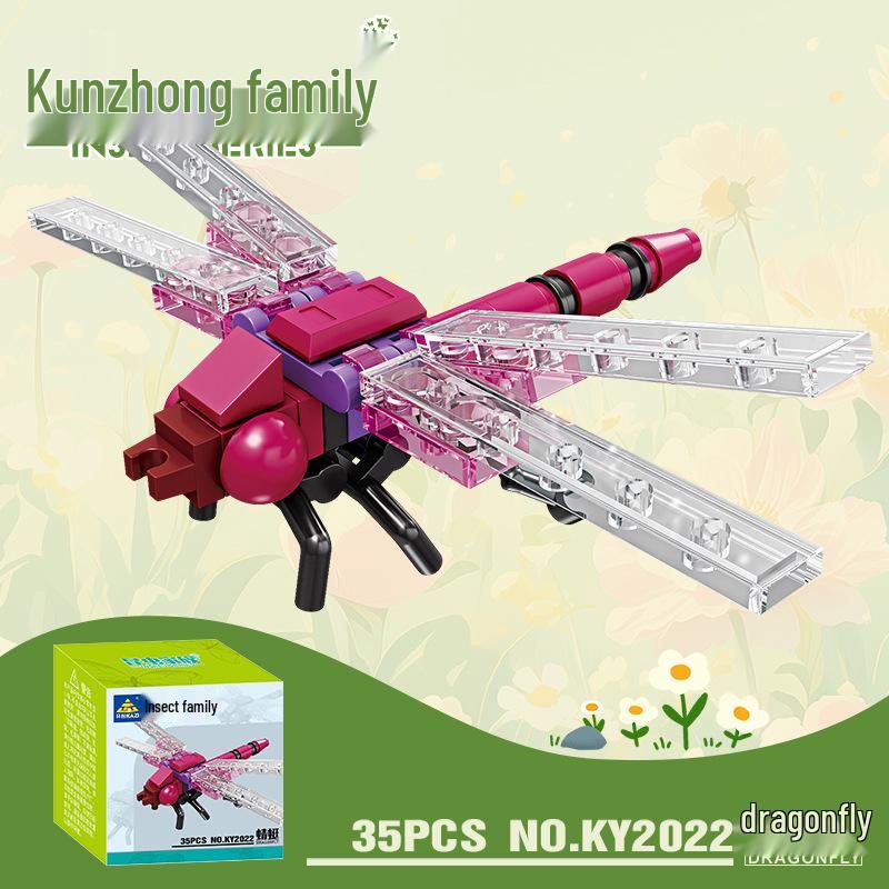 Kai Zhi Educational Insect & Spider Model Building Blocks for Kids 7x7x4.5cm Color Box