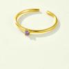 ANDYWEN 925 Sterling Silver Slim Lady Adjustable Ring Rainbow Zircon Adjustable Ring Luxury Crystal Jewelry Gift For Women