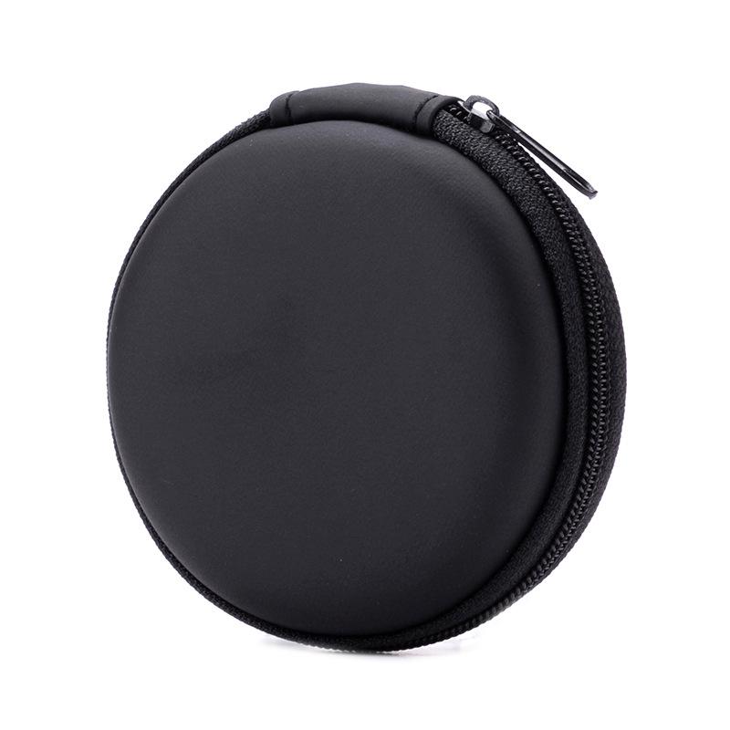 Round EVA Earphone Storage Case - Multifunctional Bluetooth Earbud Organizer