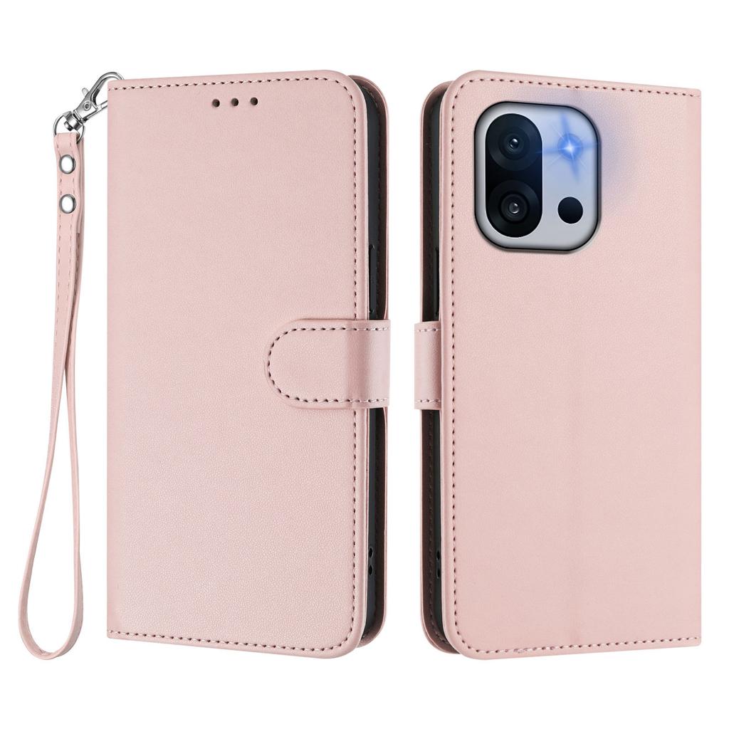 For OnePlus 13T 5G Leather Case Wallet Stand Phone Cover with Wrist Strap