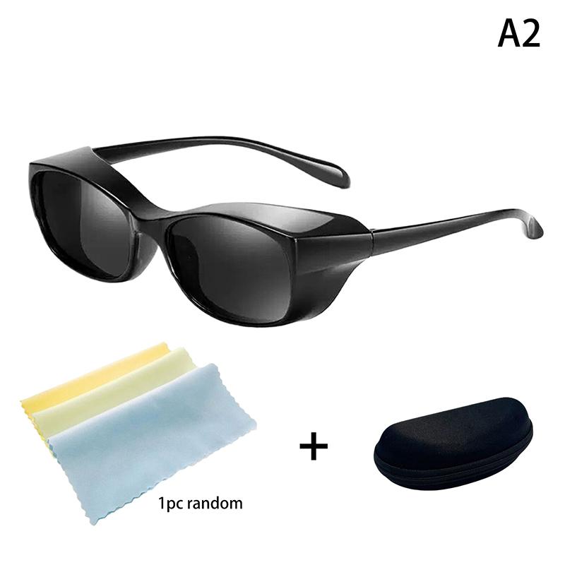 1 Set Retro Riding Goggles Anti-Splash Cycling Protective Glasses Windproof Sand Protection Sunglasses With Storage Box