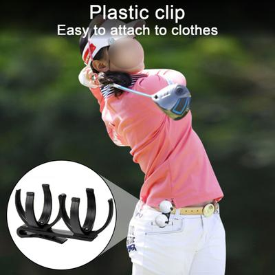 Golf Ball Holder Clip Rotatable Claw Secure Grip Professional Foldable Portable 2 Golf Balls Organizer Clamp Golf Accessories Golfer Gift