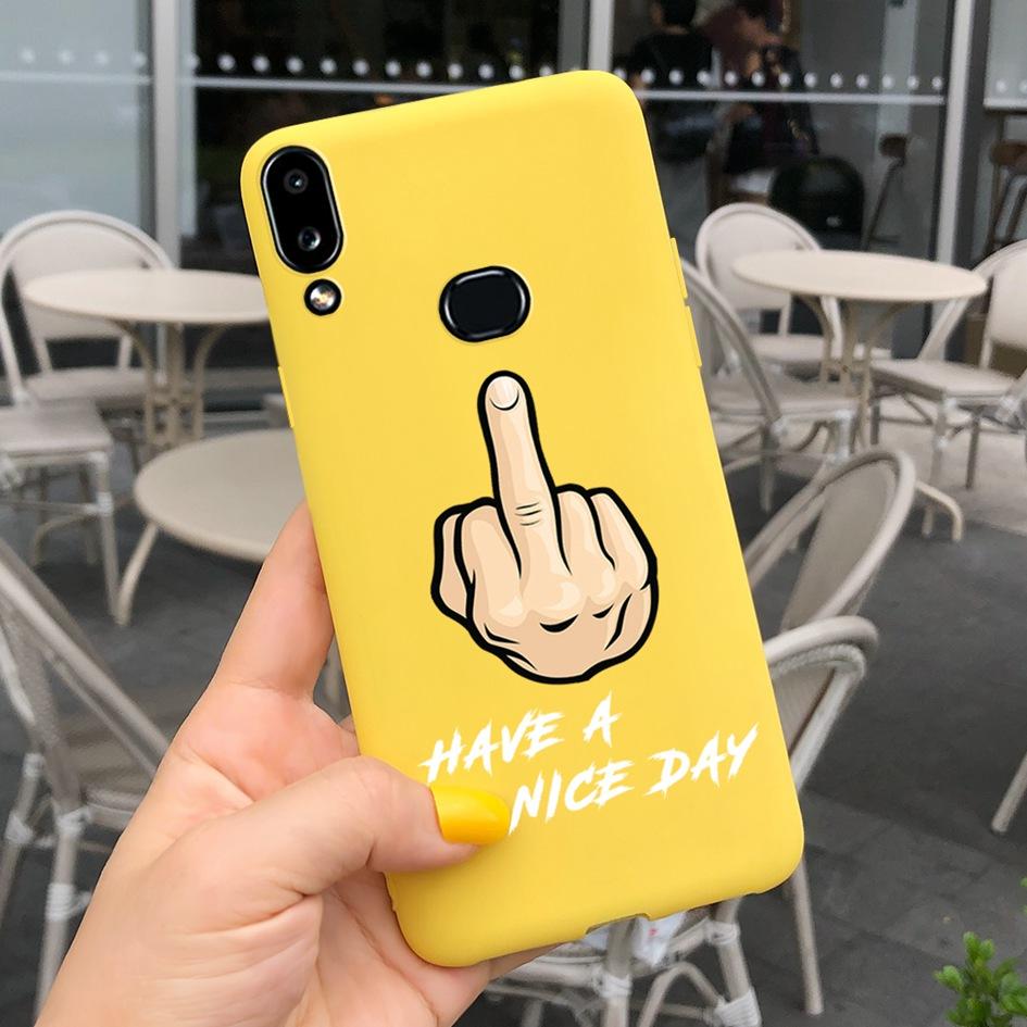For Phone Case Samsung Galaxy A10s A107 SM-A107F Case Fashion Candy Color Flower Soft Cover For Samsung A10s A 10 S A10 2019 Bag