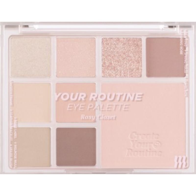 MERZY Ваша рутинная палетка для глаз – Палетка теней для век с несколькими оттенками для ежедневного использования (3 варианта цвета, 12,3 г) 02.ROSY CLOSET