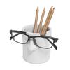 Pot à crayons &amp; repose lunettes Mr Tidy Couleur blanc Gardez vos lunettes