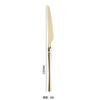 Golden Western Cutlery Set 304 Stainless Steel Mirror Spoon Steak Knife Fork Chopsticks Dinnerware Kitchen Tableware Utensil