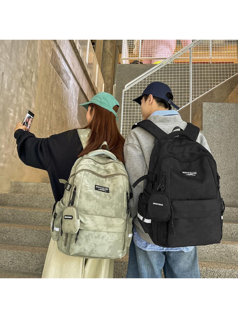 College Style Nylon Backpack With Feature For Students And Teens