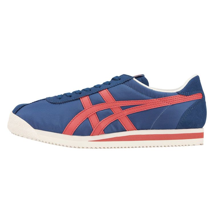 

ONITSUKA TIGER Corsair Классические цветные кроссовки с низким верхом, устойчивые к скольжению, прочные, для бега, женские, сине-красные, 1183A352-401 38