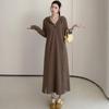Long Sleeve Plus Size Black Hooded New In Dresses for Women Casual Loose Spring Autumn Winter Sweateshirt Dress