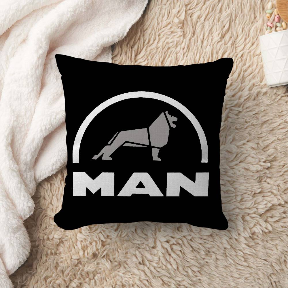 Cuscino Logo Camion M-Man Regali Arredamento Casa Ufficio Camera da Letto Divano Cuscino Auto Custodia 45X45Cm