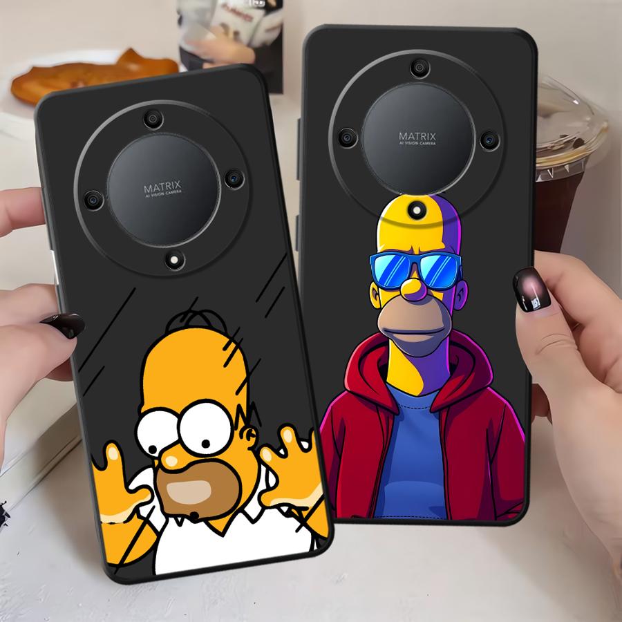 Fun S-simpsons Case for Honor Magic5Lite X7 X6 90 X5b X9a 8X X8 70 200 400 Lite Funda Phone Cover