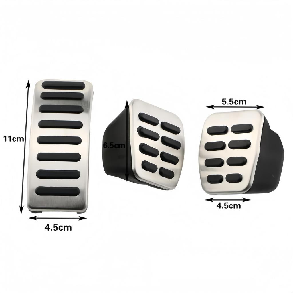 Stainless Car pedal Cover For Volkswagen VW Ibiza 6K 6L 6J Skoda Fabia Polo 9N 6R Bora Golf MK4 IV Clutch Gas Brake pedals Pads