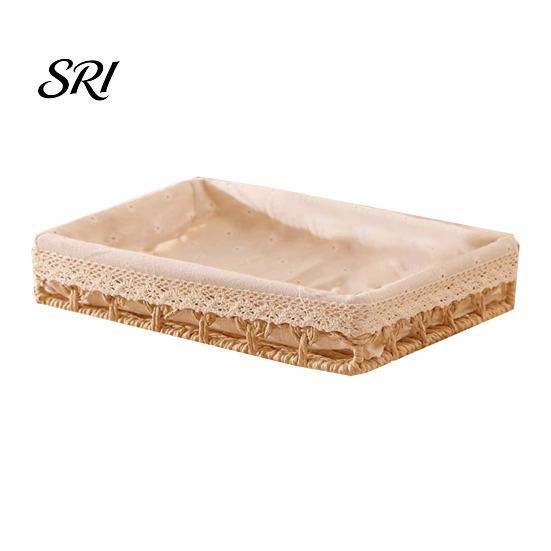 Stylish Decorative Storage Solution Box Large Capacity with Removable Lining Bin Durable Anti-rust Iron Frame Anti-Rust Container for Home Bedroom S бежевый