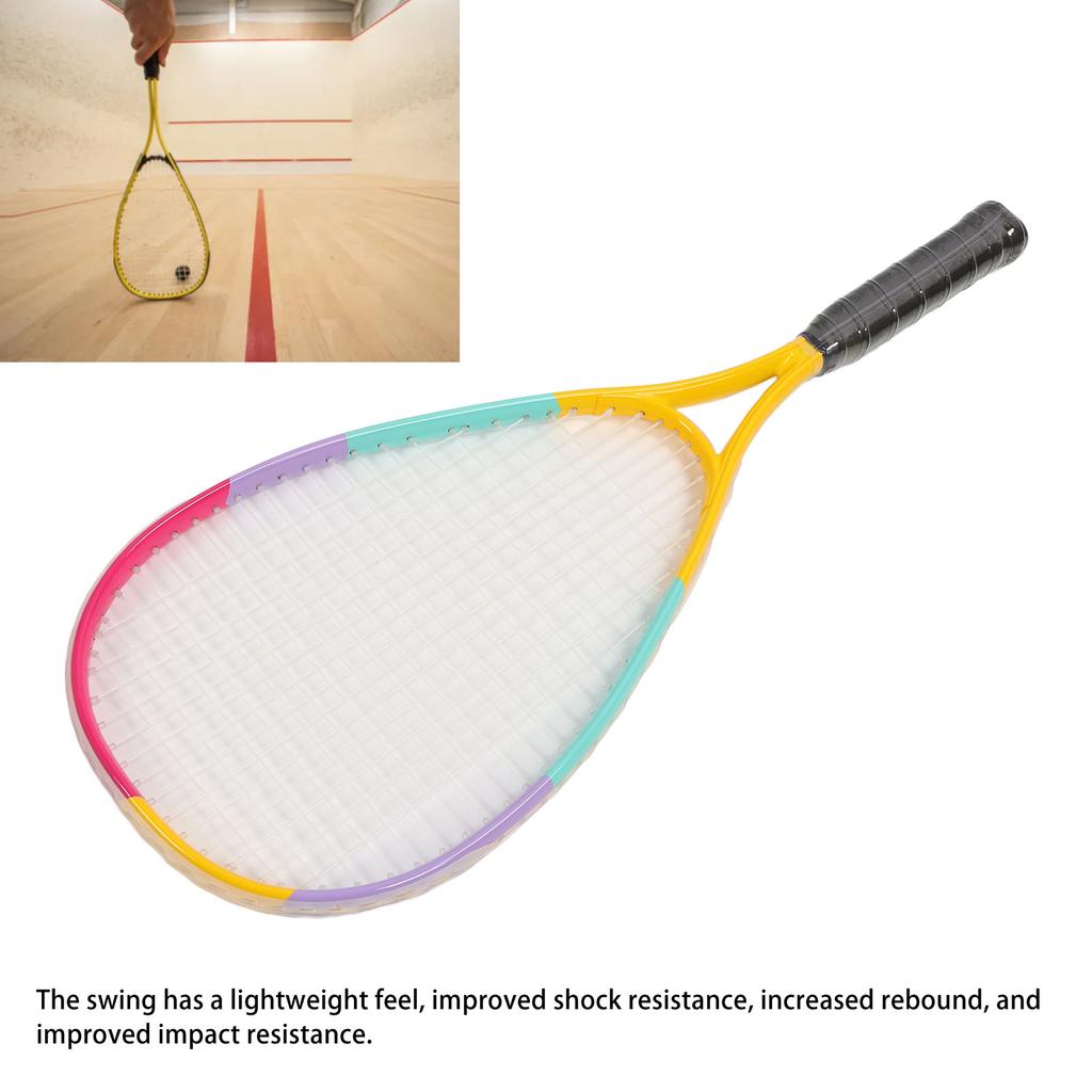 Squash Racket Lightweight Shockproof Large Surface Sports Beginner Squash Racquet Set