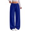Damen Locker geschnittene Wide Leg Jogginghose mit Kordelzug für den täglichen lässigen Look