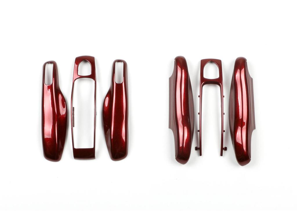 Carcasă cheie Porsche Roșu Cireș pentru Cayenne, 718, Macan, 911, Panamera, Taycan