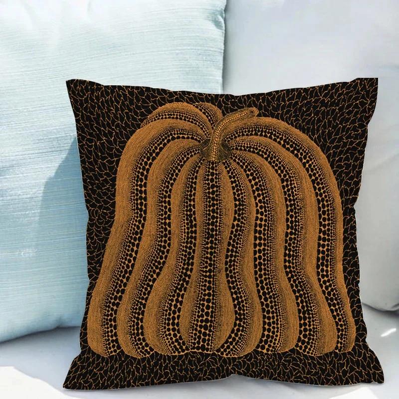 Yayoi Kusama Pumpkin Pillowcase for Living Room Double-sided Printing Cushion Cover 40x40cm Throw Pillow Covers Decorative Sofa
