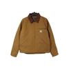 Carhartt Detroit Jacket Brown Relaxed Fit Duck Blanket-Lined Work Jacket Size S