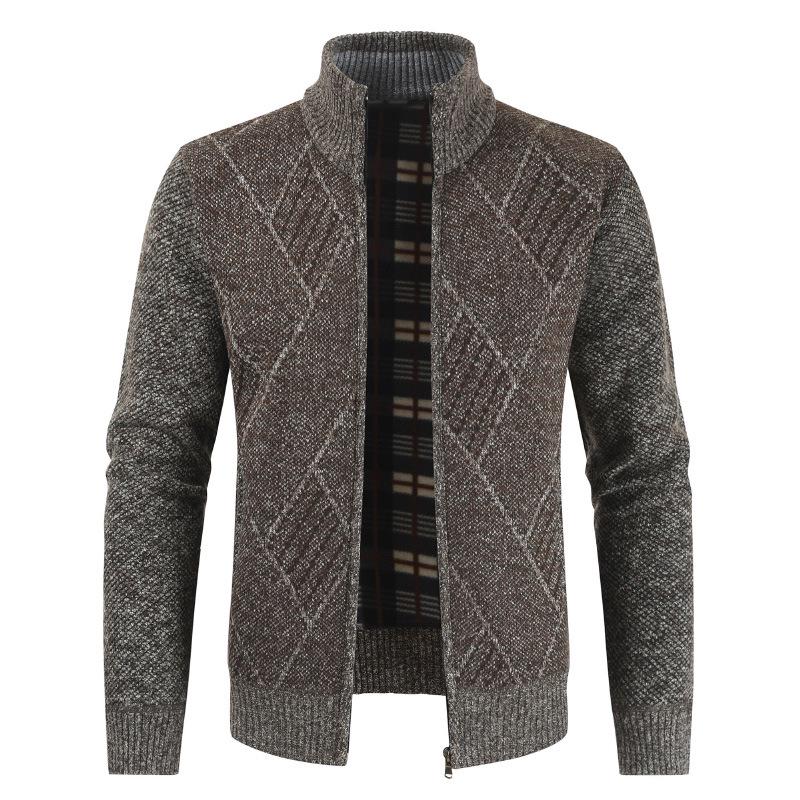 2020 Men's Fashion Casual Zipper Sweater Coat Trendy Outerwear