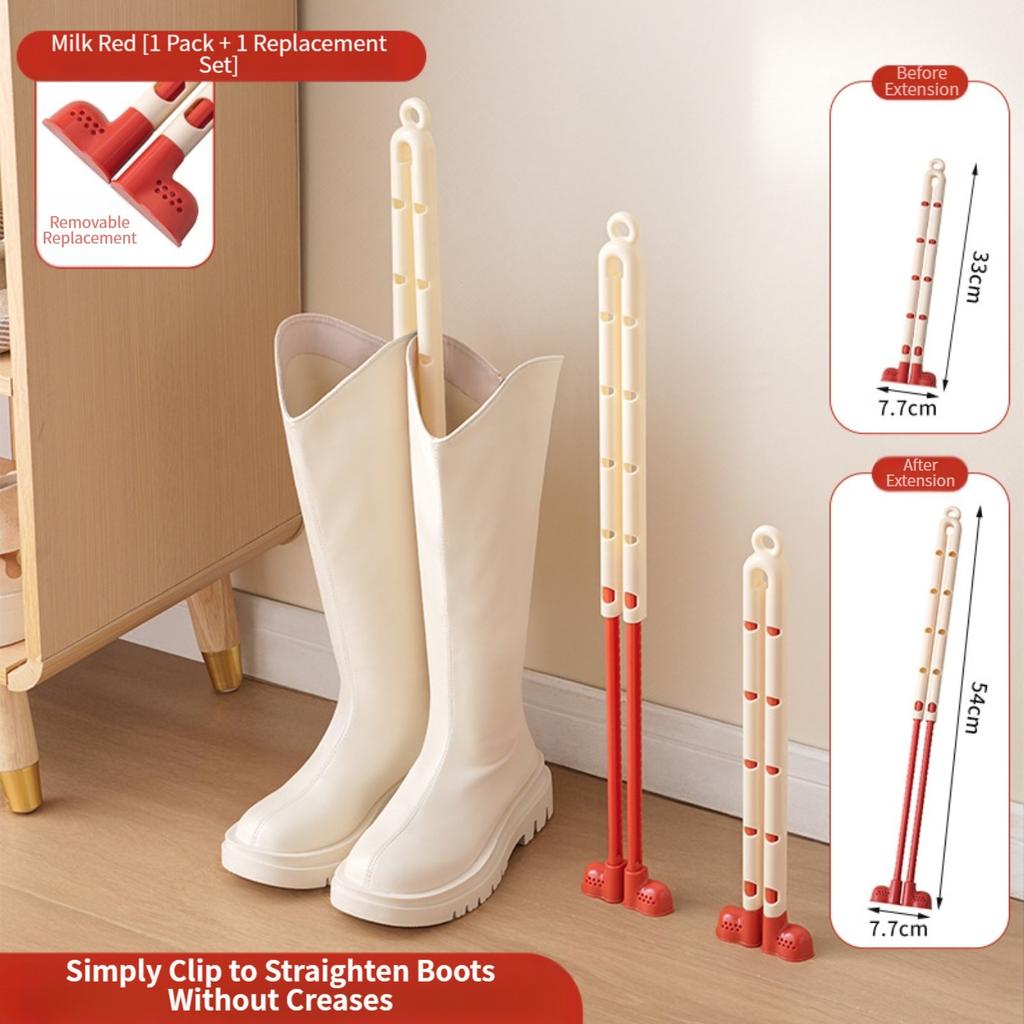 Stirapantaloni 33cm-54cm Regolabile Modellatore per Stivali Supporto Supporto Morsetto Sicuro Fissaggio Evitando Pieghe Per Stivali Lunghi Corti