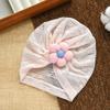 New Children's Head Jewelry Baby Breathable Mesh Hat Baby Five-petal Flower Sweet Fetal Hat Batch