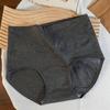 High Waist Antibacterial Breathable Solid Color Cotton Crotch Women Underwear