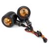 YOCITA Custom Retro Style LED Turn Signals for Harley Davidson & Cruiser Aluminum Directional Lights for Motorcycle Lighting