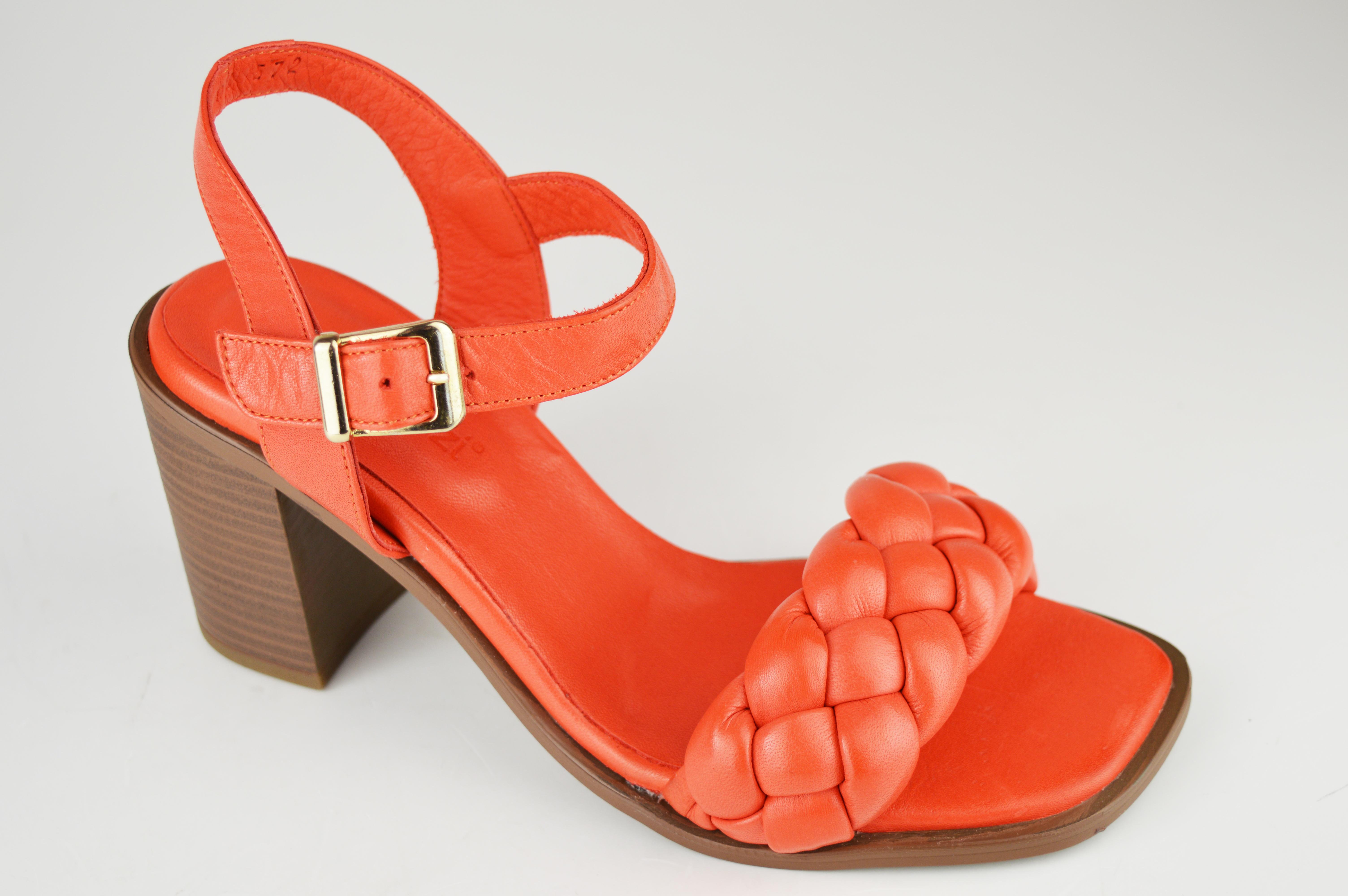 

Босоніжки з плетінням Mario Muzi 1193 36 Кораловий шкіра 39 коралові червоний колір