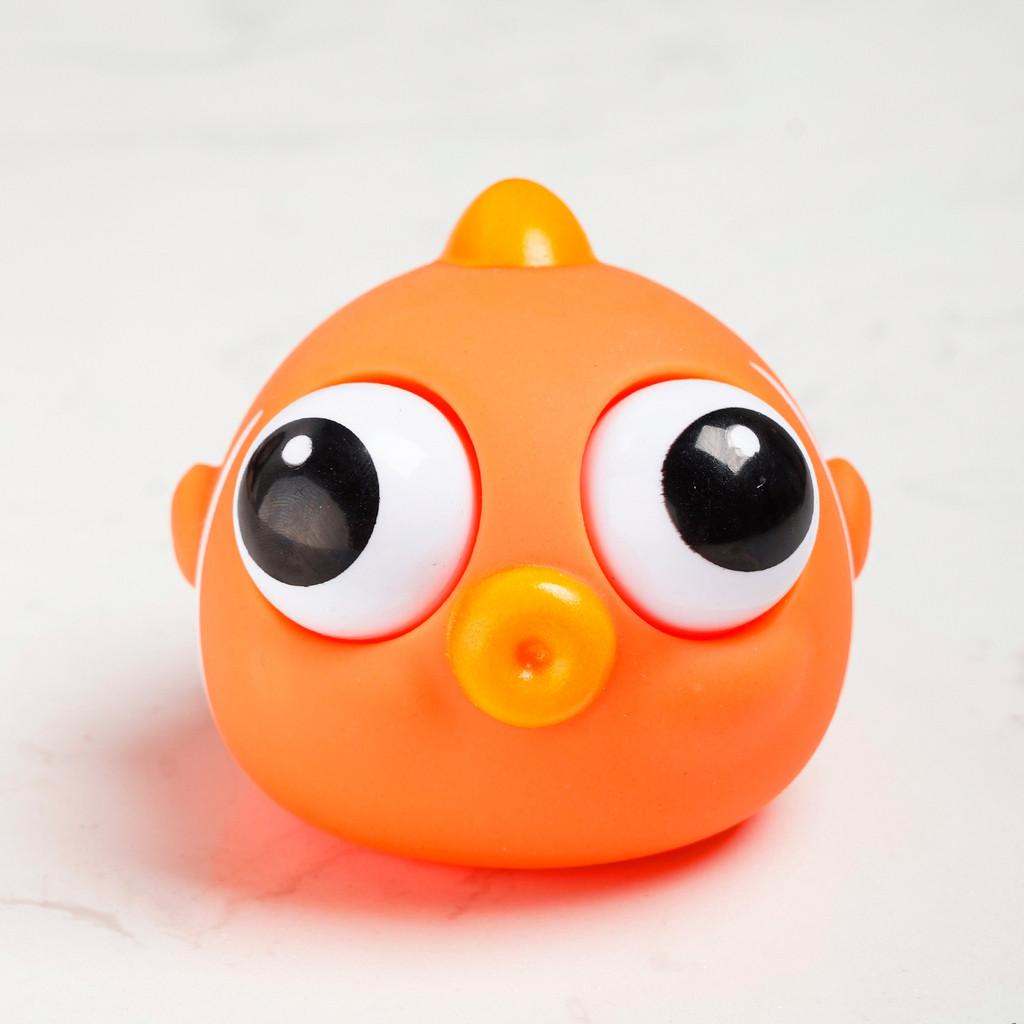 Orange Creative Bird Animal Squeeze Toy Tpr Material Cognitive Development Play