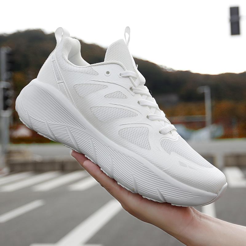 Sneakers high elastic shock absorption running jumping exercise couple casual shoes fashion versatile trendy shoes ultra-light outdoor men's shoes
