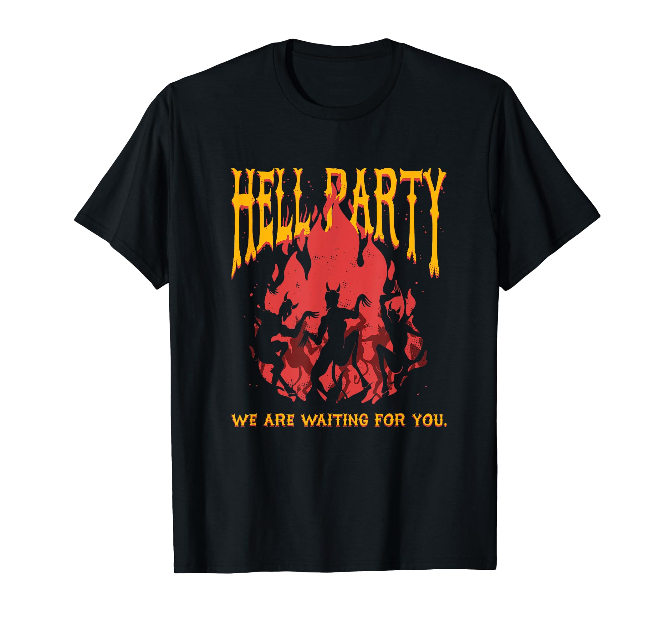 

Hell Party Dancing Devil Demon Satan Gothic Occult T-Shirt