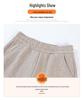 Women's Wool Warm Straight-Leg Pants: Stylish Elastic Waist, Loose Fit for Middle-Aged & Elderly, Autumn/Winter 2025