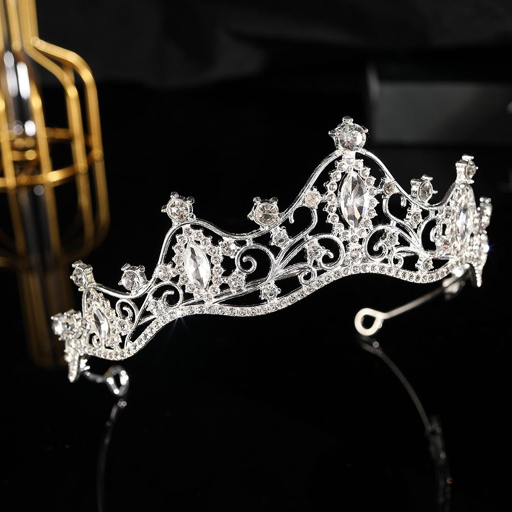 Crown Tiara Bride Premium Bursdag Crown Tiara Princess High End Crown Girls Hårnål pannebånd Party