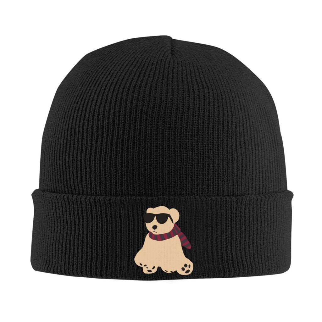 Team Conrad Junior Mint Bear Warm Knitted Cap Winter Knit Bonnet Hat Skullies Beanies Hip Hop Caps for Unisex