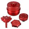Aluminum Oil Filler&Oil Filter&Power Steering Reservoir&Coolant Cap Set for BMW M52 M54 E46 E36 323i 328i E39 525i 528i 530i