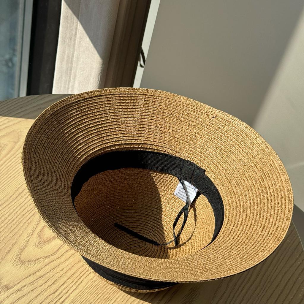New French Straw Hat Women's Summer Seaside Sun Hat Beach Vacation Basin Hat Shade