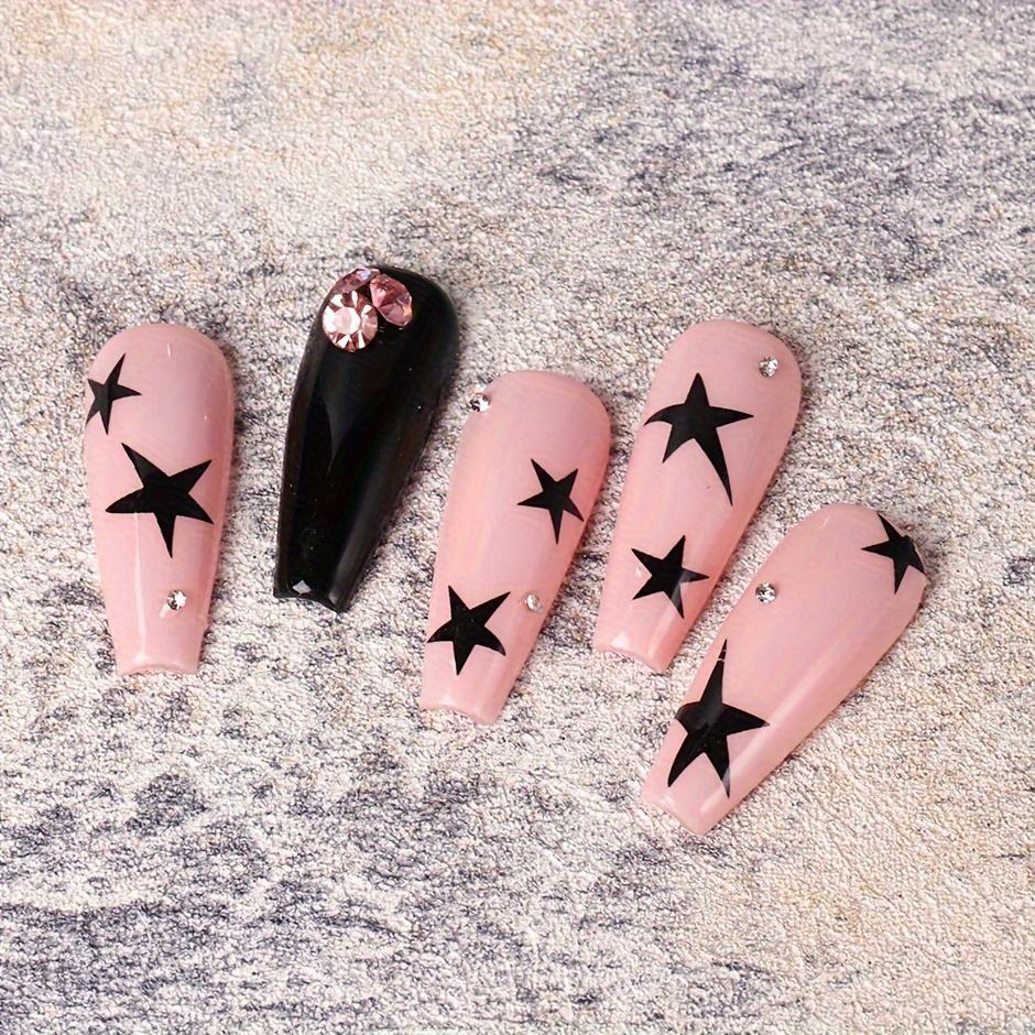 1pc, Irregular Five-pointed Star Sweet Cool Trendy Nail Stickers, Suitable for Women and S DIY Manicure, Wedding