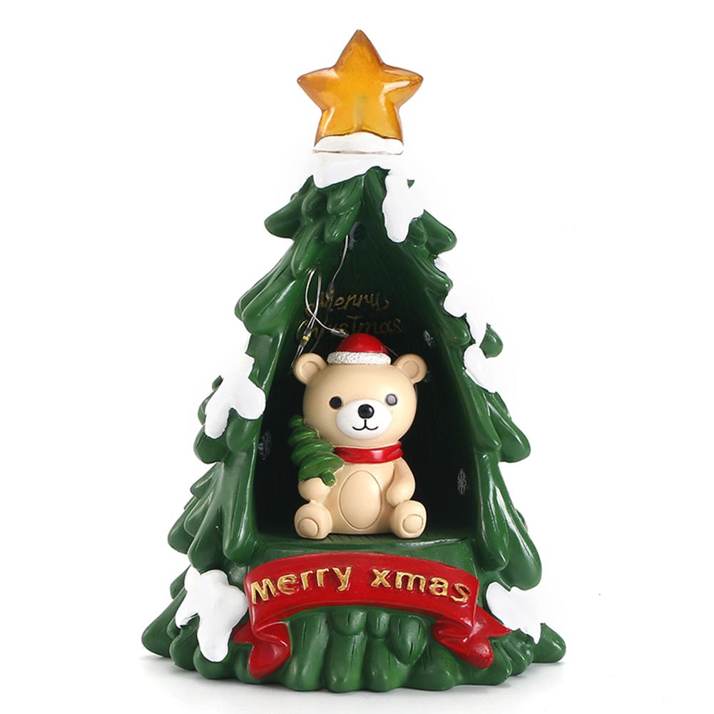 

Рождественский мультяшный прикроватный светильник из смолы Kawaii, настольная лампа, праздничная тема, симпатичное украшение для домашней вечеринки