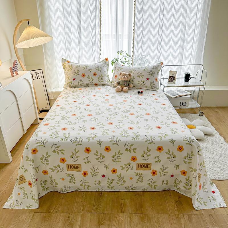 Niedliches Milchkuh Spannbettlaken Einzelbett King Cartoon Bauernhoftier Bettlaken Set für Mädchen Teenagerzimmer Dekor Kawaii Bettbezug mit 2 Kissenbezügen