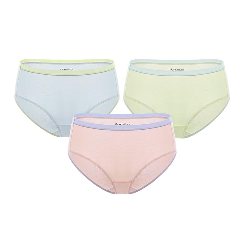 All Cotton Era Women's Antibacterial Gauze Briefs 3-Pack