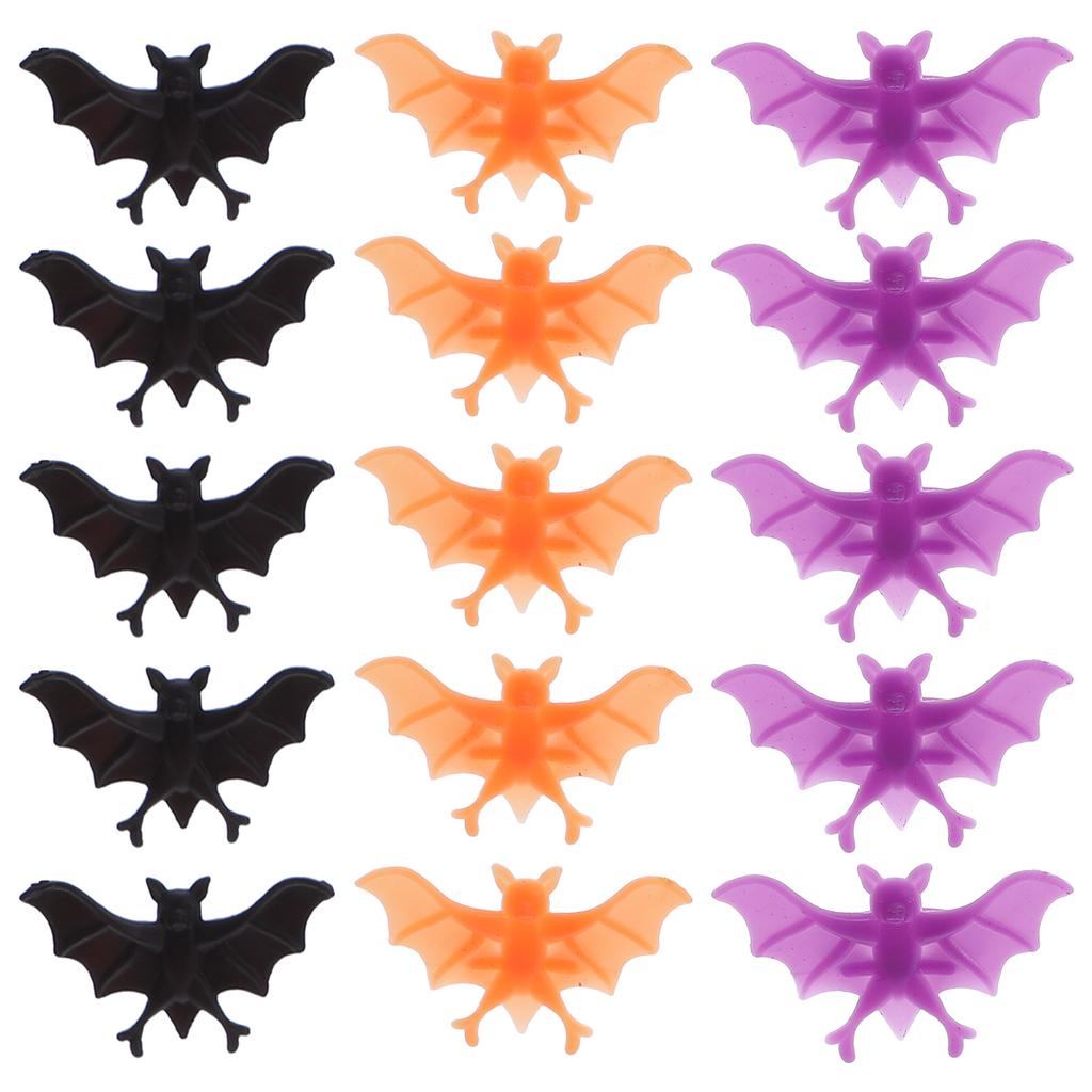 60 Pcs Children’s Toys Rings Bat Kids Party Hand Accessory Plastic Bulk Filler Fake Halloween Man