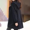 Kapuzen Große Größe Lässig Locker Damen Windjacke Jacke Mantel Vielseitig Mittellang Frühling und Herbst