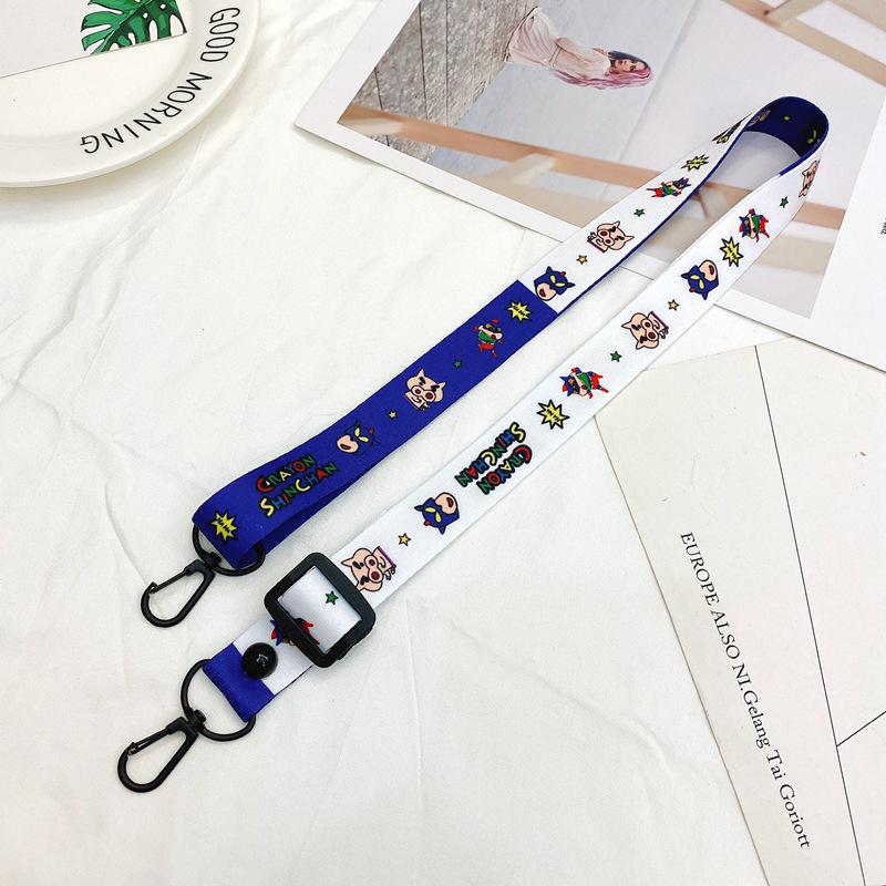 Oblique Span Mobile Phone Lanyard Adjustable Cartoon Silicone Change Bag Lanyard Card Sleeve Record Label Lanyard Lanyard