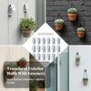 18 Pieces Flower Pot Bracket with Mounting Screw Sleek for Patio, Balcony