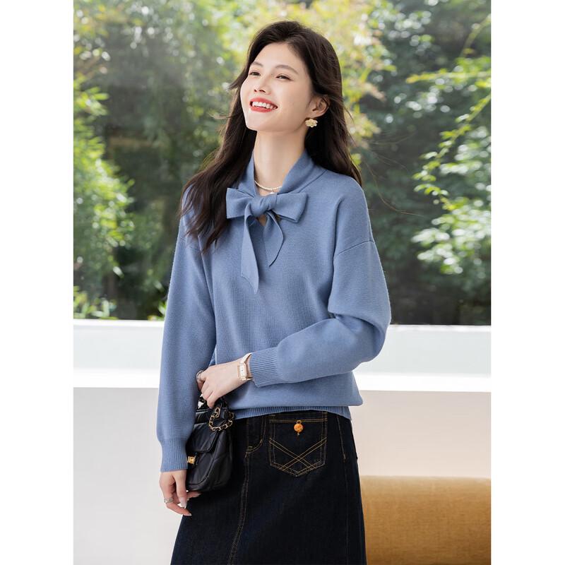 Mokana Women's Elegant Long-Sleeve Knit Top