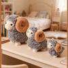 Cute Curly Horn Ram Sheep Plush Toy Squishy Fluffy Stuffed Animal Lamb Doll In White Grey Beige For Birthday Gift Home Decor